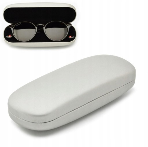 Hladké okuliare Púzdro Púzdro Kryt HARD PROTECTIVE Silver