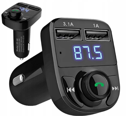 FM TRANSMITTER SD MP3 BLUETOOTH NABÍJAČKA 2XUSB 3.1 1.1 SÚPRAVA TELEFÓNU