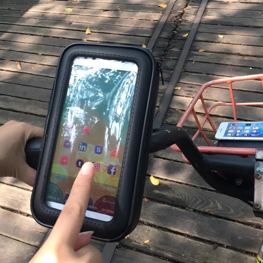 DRŽIAK TELEFÓNU GPS NA BICYKEL A MOTORKU NA RIADITEĽ