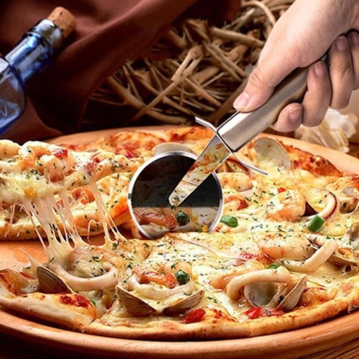 OKRUHÝ NÔŽ NA PIZZU OSTRÝ RÝCHLOSŤ REZANIA PEVNÉ KOLESO