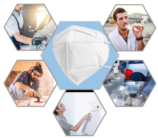 5x KN95 MASKY MASKY OCHRANNÁ MASKA 5 KS