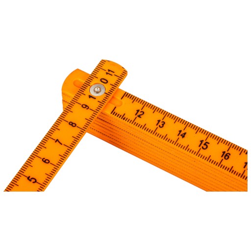Zvinovací meter skladací 1m 16mm, plast, skladací meter Teger