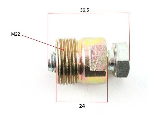 magnetický sťahovák kolies závit M22x1,5 Romet Komar Motorynka Kadet S38 025