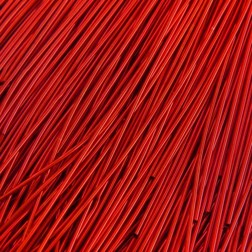 Taštička na vyšívanie hladká, mäkká, medená, červená, 1 mm, 580 cm/10 g
