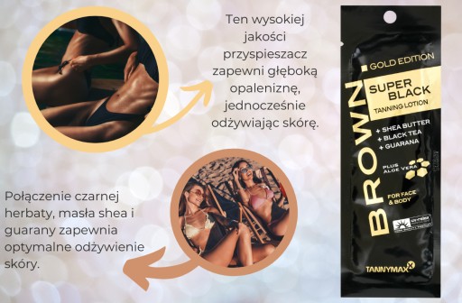 TannyMaxx Super Black Gold opaľovacie mlieko 15 ml