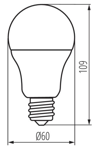 LED žiarovka A60 9,5W-NW svetelný zdroj E27 HRIADEĽ 1050lm 220-240VAC 4000K