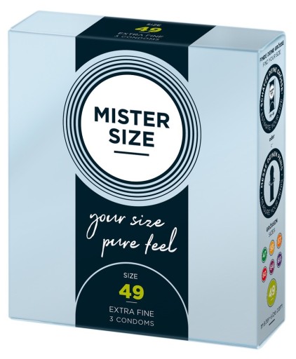 MISTER SIZE kondómy prispôsobené na veľkosť sada 3x3 ks 49 53 57 mm