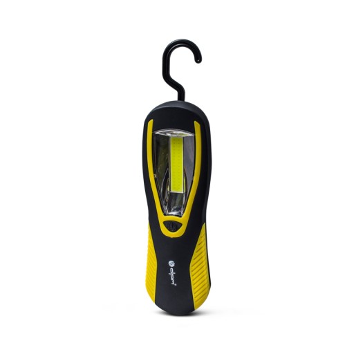 Prenosná COB LED baterka 250lm háčikový magnet 3xAA čierna/žltá DPM