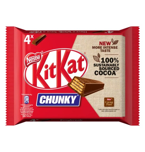 KitKat CHUNKY Mliečna čokoláda 4 x 40 g