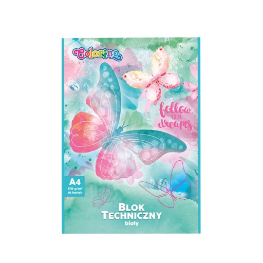 Colorino Technický blok A4 biely 10 listov Dreams