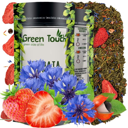 BLUE JOY jahoda šafran sencha zelený čaj 50g