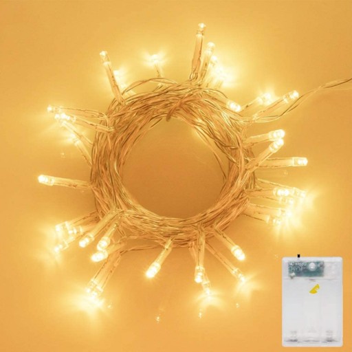 LED VIANOČNÉ SVIETIDLÁ, NA AKUMULÁTOR, GIRLAND, 40 DRÔTOV, SVETELNÁ REŤAZ
