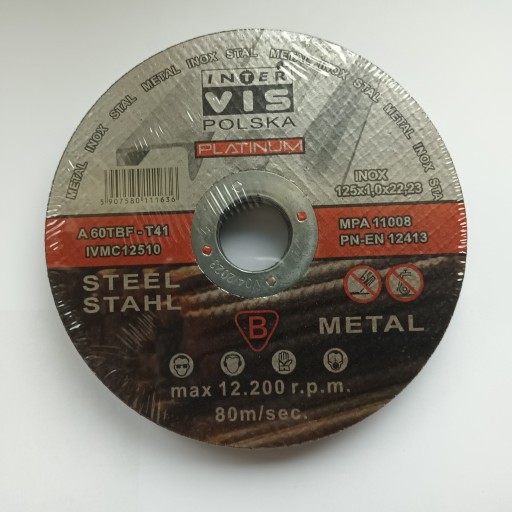 KOVOVÉ REZNÉ KOTOUČE 125x1mm 10 ks