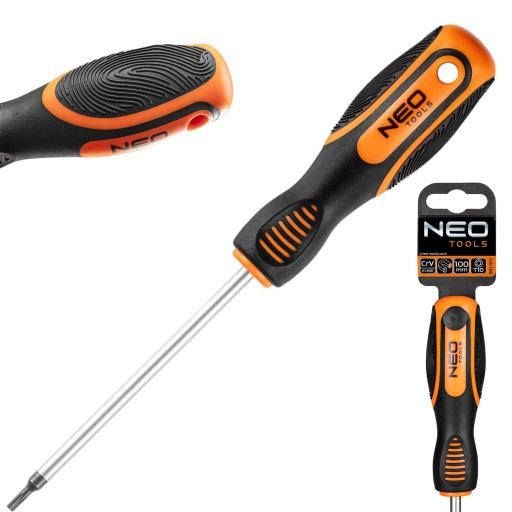 NEO SKRUTKOVAČ TORX SKRUTKOVAČ T10 X 100MM MAGNET KOMFORTNÁ RÚČKA 04-186