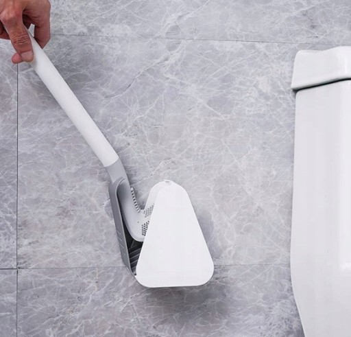 Silikónová WC kefa na WC umývací hák hygienický