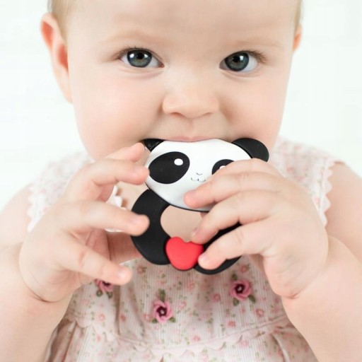AKUKU MÄKKÉ SILIKÓNOVÉ ZÚBKA PANDA 0055