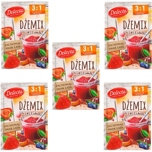 5x DELECTA UNIVERSAL JEMIX 3:1 džemy a zaváraniny
