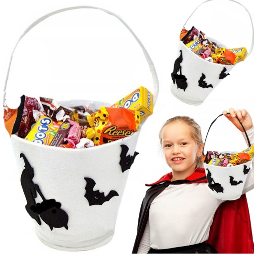 CANDY BUCKET HALLOWEENSKÉ SLADKOSTI, BIELY