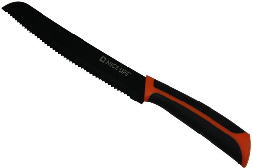 OCELOVÝ KUCHYNSKÝ Nôž NA KRÁJANIE CHLIBA 32cm NZ12