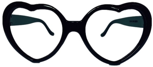 BLACK HEART GLASSES HEART BACHELOREY VALENTÍN