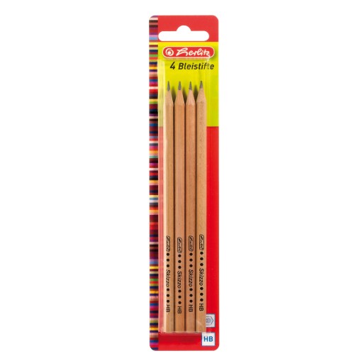 HERLITZ SKIZZO DREVENÉ ceruzky 4 TVRD