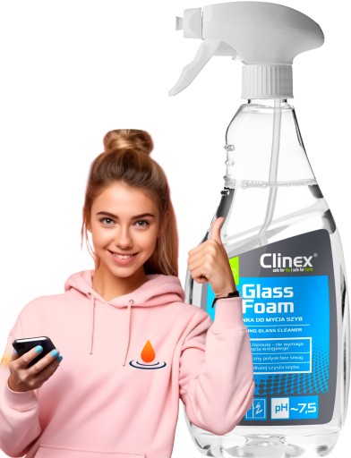 CLINEX Glass Foam Pena na čistenie skla 650 ml