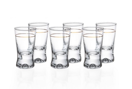 Poháre na vodku X Złoty Pasek SET, 6 ks, 25 ml