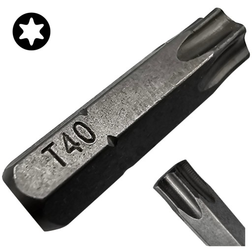 TX40 SKRUTKOVACIE HROTY BIT 25mm STAR TORX COBIT 1ks