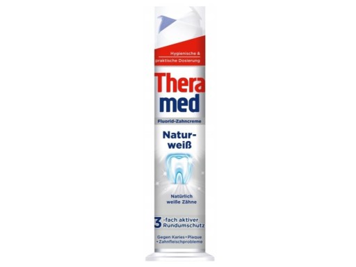 Bieliaca zubná pasta Theramed Natur Weiss 100 ml 3-fázová ochrana