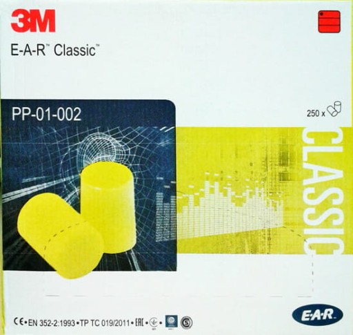 Klasické štuple do uší 3M EAR – ochrana 28 dB – pohodlné