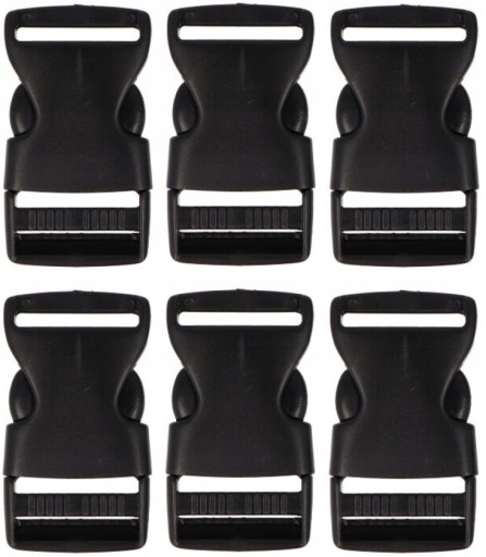 Plastová pracka na opasok 3cm 30mm - 6 ks