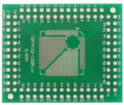 Univerzálna doska adaptéra TQFP32-64-100PIN PU08