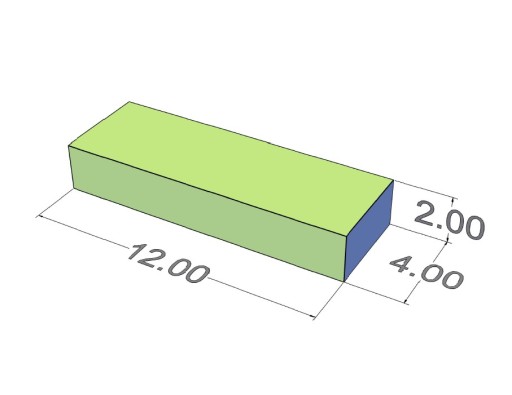 Neodymový tanierový magnet MPŁ 12x4x2 N38