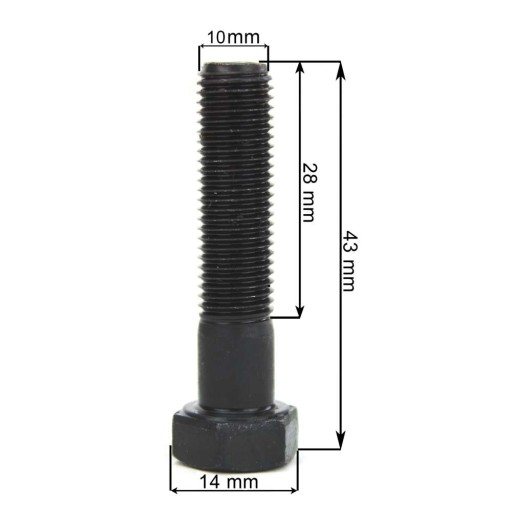 10mm 3/8 UNF skrutka GX390 hriadeľ 25,4mm