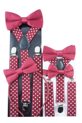 Čelenka s mašličkou, polomatná, elegantná, hladká, bordová