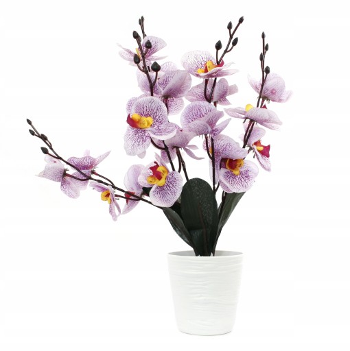 UMELÁ ORCHIDEA V ČRENÁRE KVET ORCHIDEÍ UMELÝ KVET AKO ŽIVÝ VEĽKÝ
