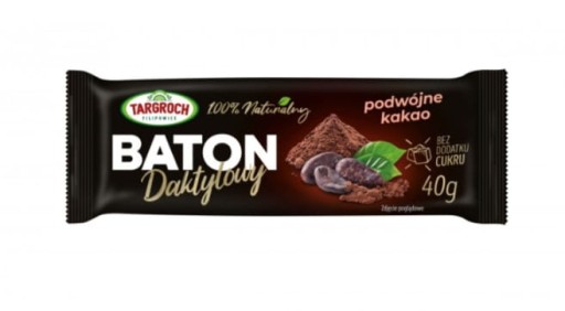 Dvojitá kakaová datľová tyčinka 40 g Targroch