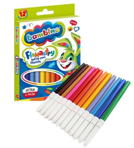 Popisovacie perá BAMBINO 12 farieb MAJEWSKI