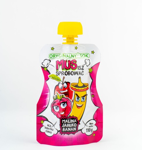 ORIGINÁLNA ŠŤAVA Malina/Jablko/Banánová pena 110g