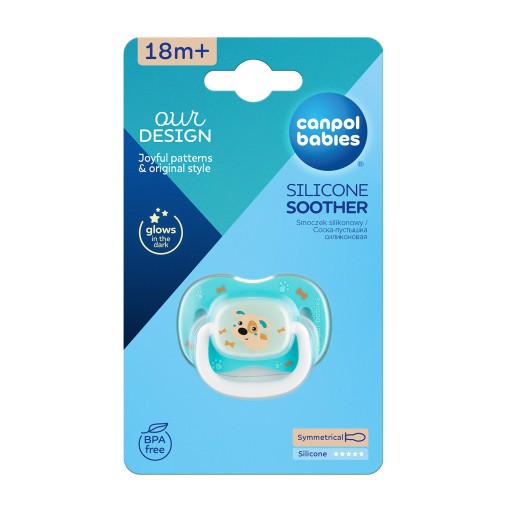 Canpol Silikónový cumlík 18m+, symetrický