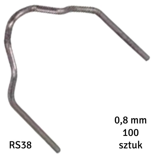SVORKY DO ZVÁRAČKY PLASTOV RS38 ROHOVÝ 0,8MM 100 KS AG713D