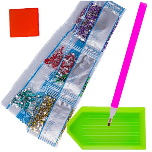 OBRÁZOK Diamantové vyšívanie TLAPA Diamantový obraz MOSAIC 5D diamantový rezací papier