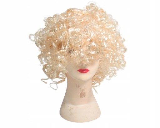 BLOND Parochňa NA PÁRTY KUČERATÉ VLASY BLOND