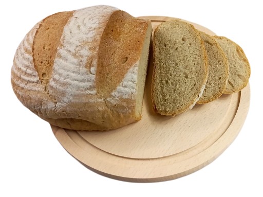 KRAJNÁ DOSKA OKRUHÁ S DRÁŽKOU 25 CM DREVO