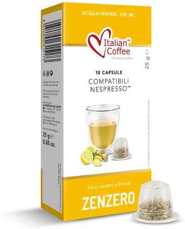 Nespresso kapsule Čaj s citrónom a zázvorom x10
