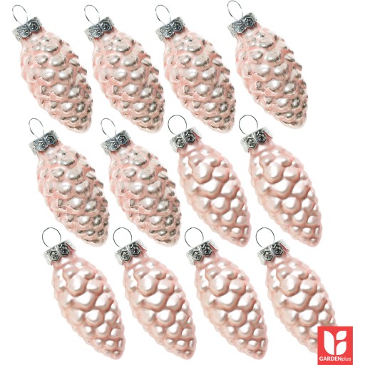 Baubles Cones Blush Pink 6 ks