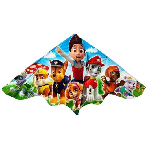KITE PRE DETI Tlapková patrola, VEĽKÝ 120CM, FAREBNÝ, PERFEKTNÝ NA UČENIE + ČIARA