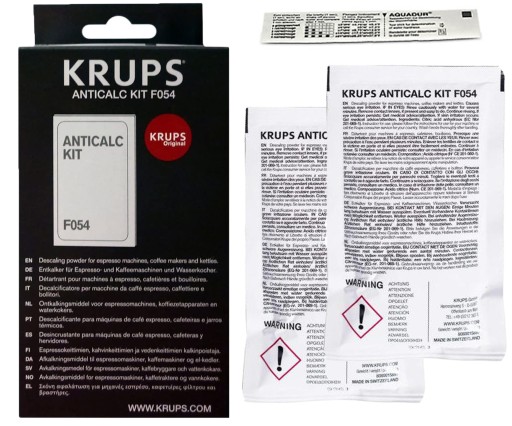 Odstraňovač vodného kameňa pre kávovar KRUPS F054 2x 40g + TEST ORIGINÁL