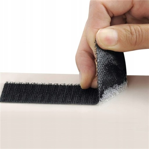 Samolepiaca páska na suchý zips 1,6 cm s lepidlom Silná 16 mm 1 m - biela