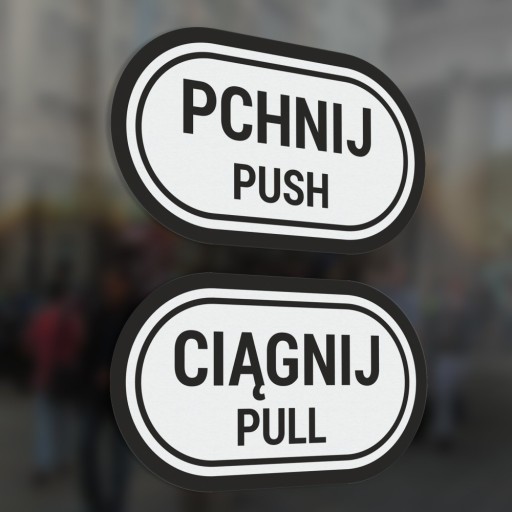 Push Pull - Push Pull - samolepky 7x12